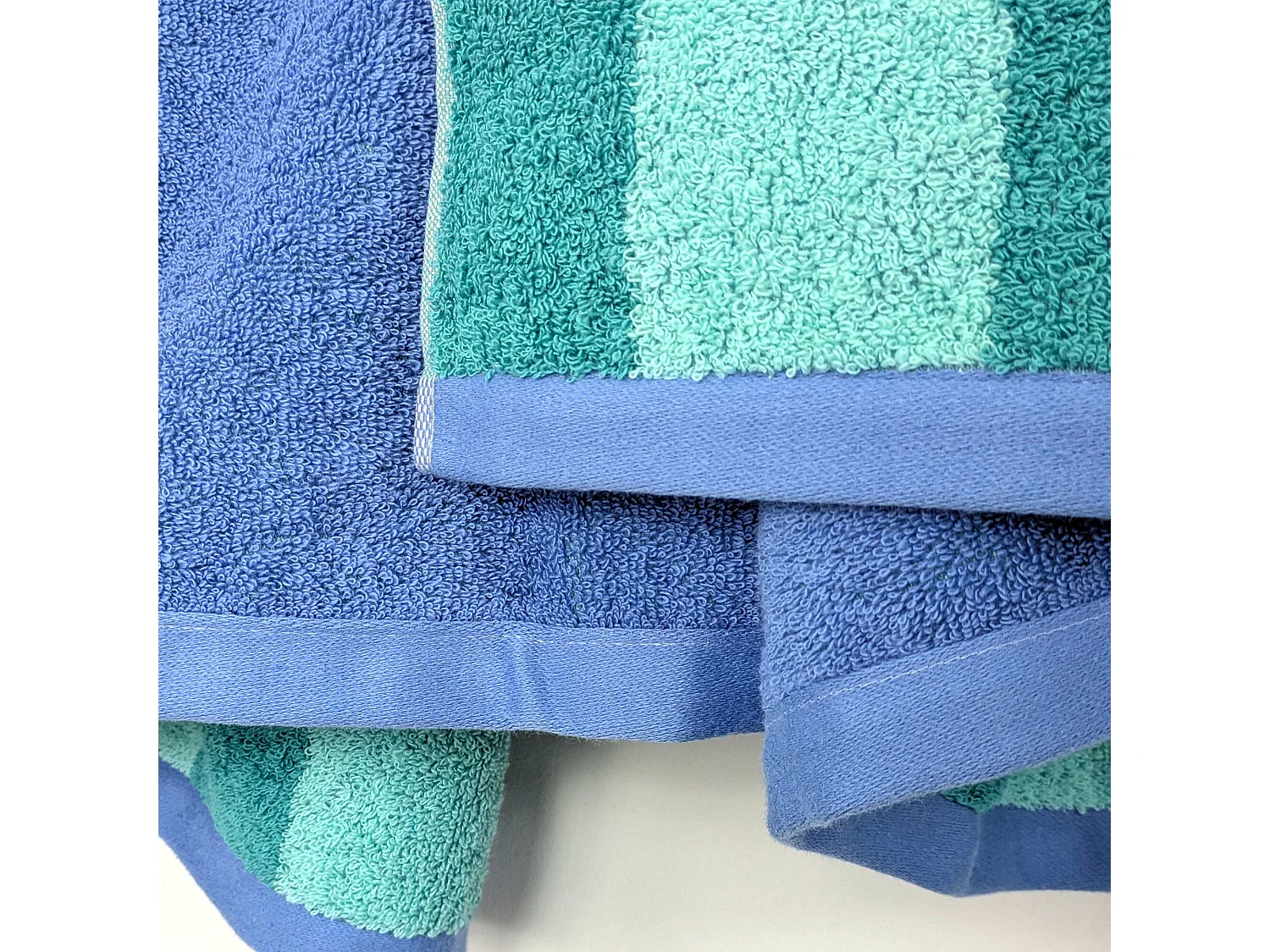 Drap de plage coton 75x150 cm collection TIMEA bleu