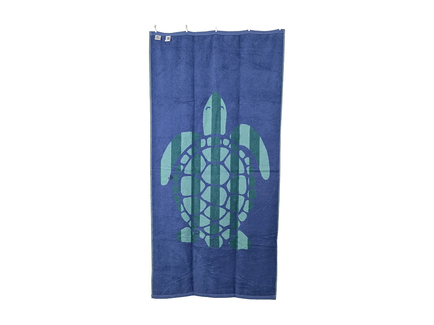 Drap de plage coton 75x150 cm collection TIMEA bleu
