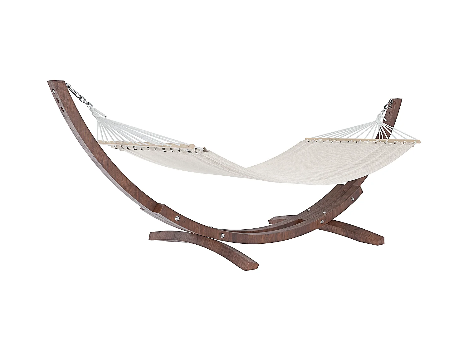 Amaca Da Giardino Con Supporto In Legno Robusto E Telo In Cotone Resistente Portata Max 150 Kg Ideale Per Esterno Terrazzo Balcone Piscina 320 x 100 x 100 Cm Beige