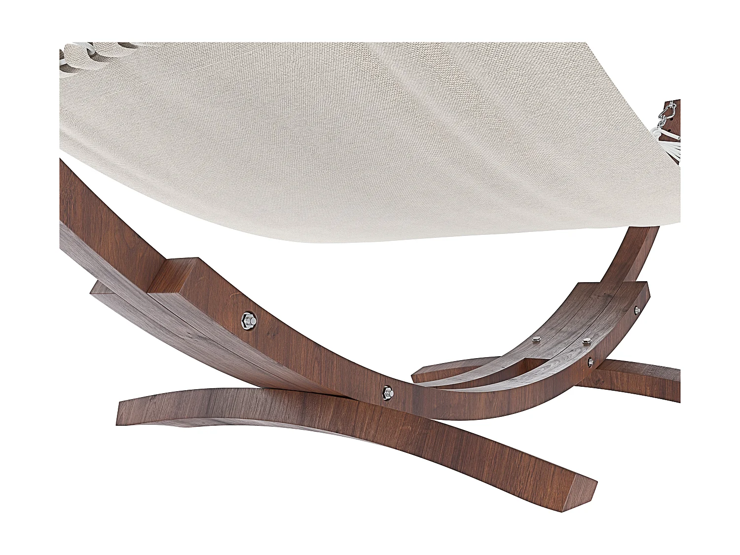 Amaca Da Giardino Con Supporto In Legno Robusto E Telo In Cotone Resistente Portata Max 150 Kg Ideale Per Esterno Terrazzo Balcone Piscina 320 x 100 x 100 Cm Beige