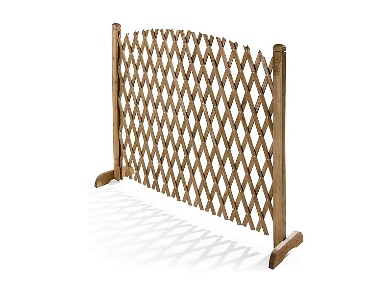 Griglia In Legno Pannello Estensibile Fino a 120 Cm Grigliato Divisorio Separ\u00e8 H 150 Cm Balcone Giardino Terrazzo Privacy Traliccio Pergolato Esterno