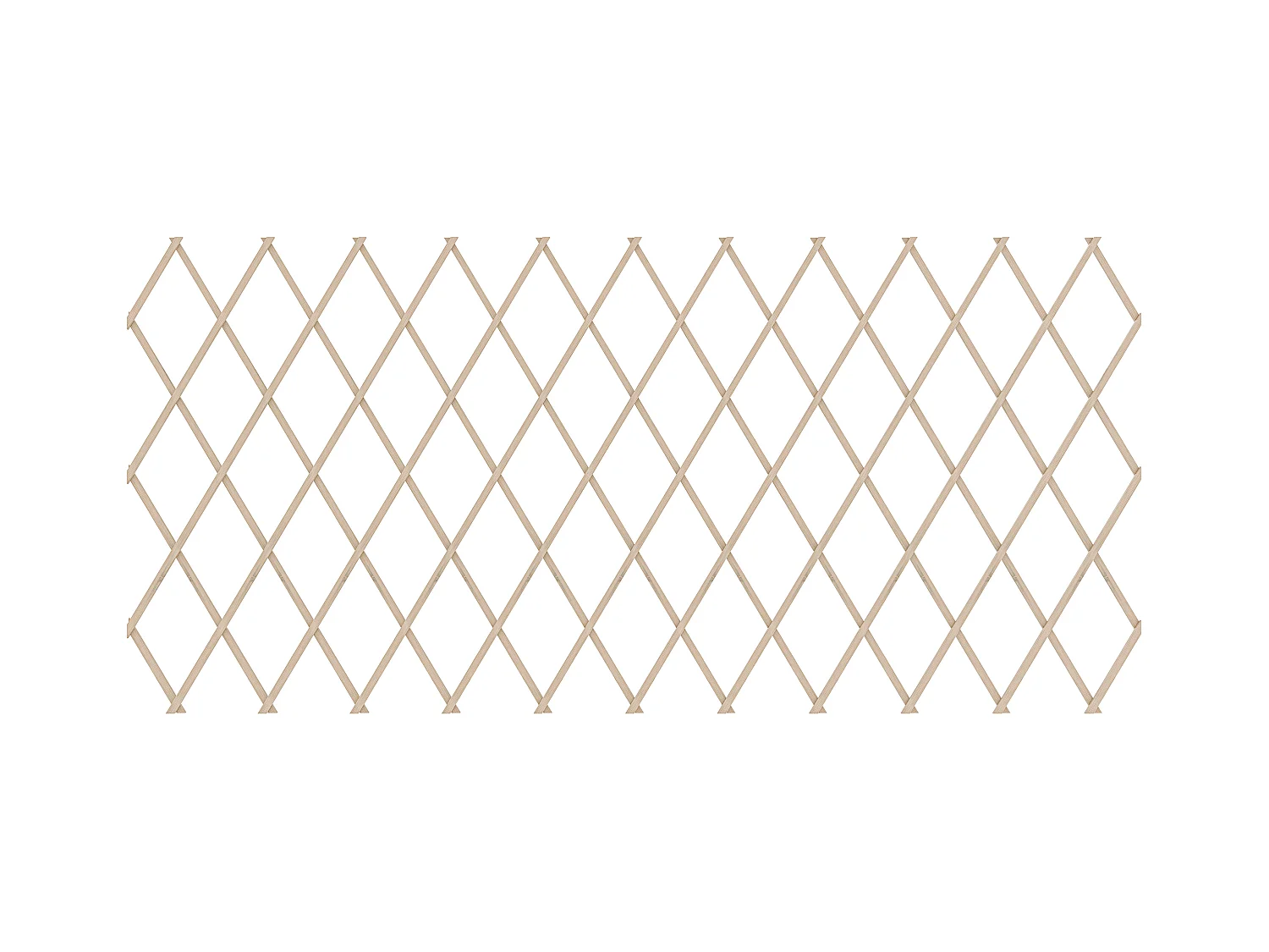 Traliccio Estensibile 100 x 200 Cm Grigliato Reticolato In Legno Naturale Sostegno A Muro Fiori Piante Rampicanti Balcone Giardino Terrazzo Esterno