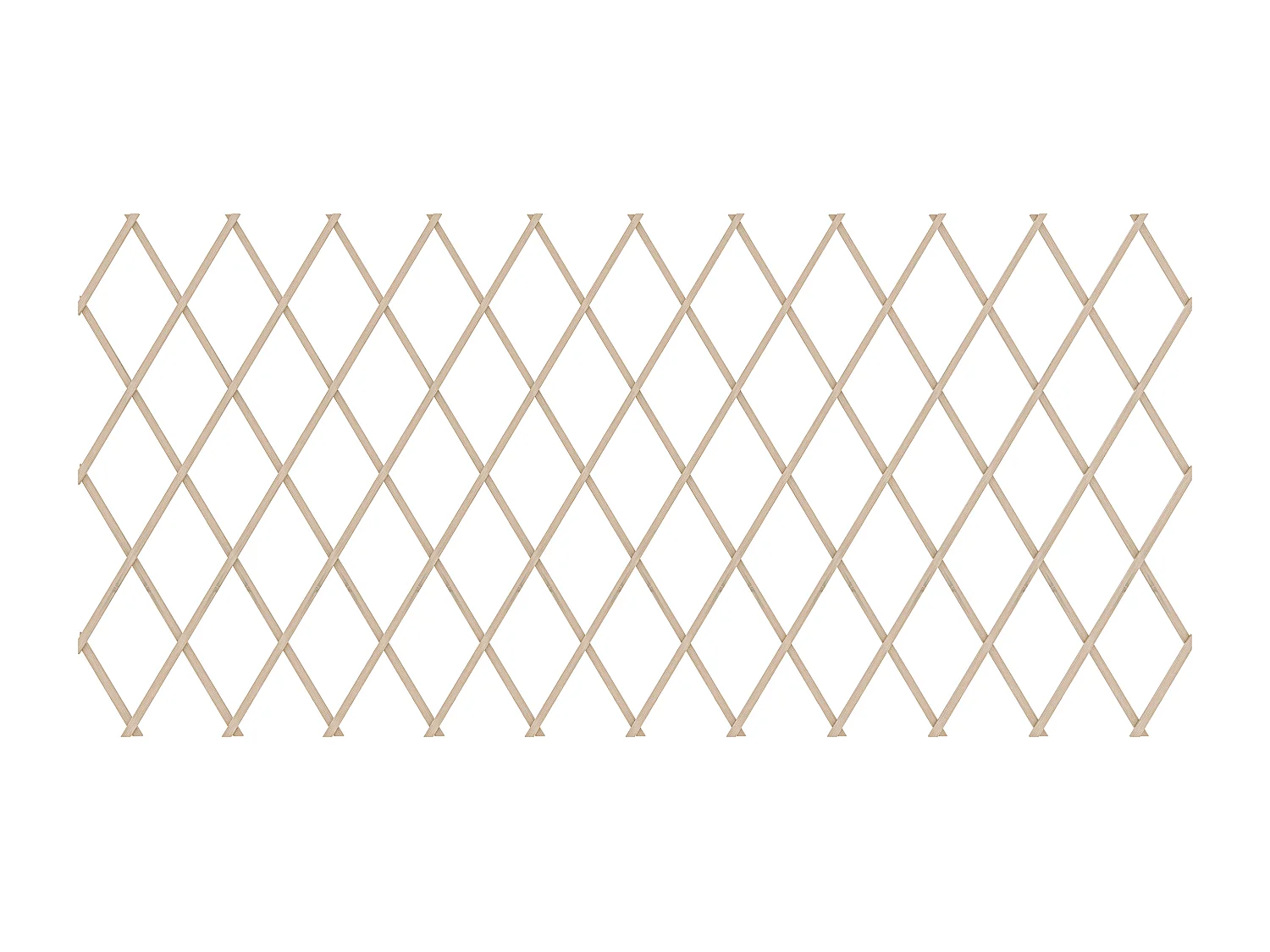 Traliccio Estensibile 100 x 200 Cm Grigliato Reticolato In Legno Naturale Sostegno A Muro Fiori Piante Rampicanti Balcone Giardino Terrazzo Esterno