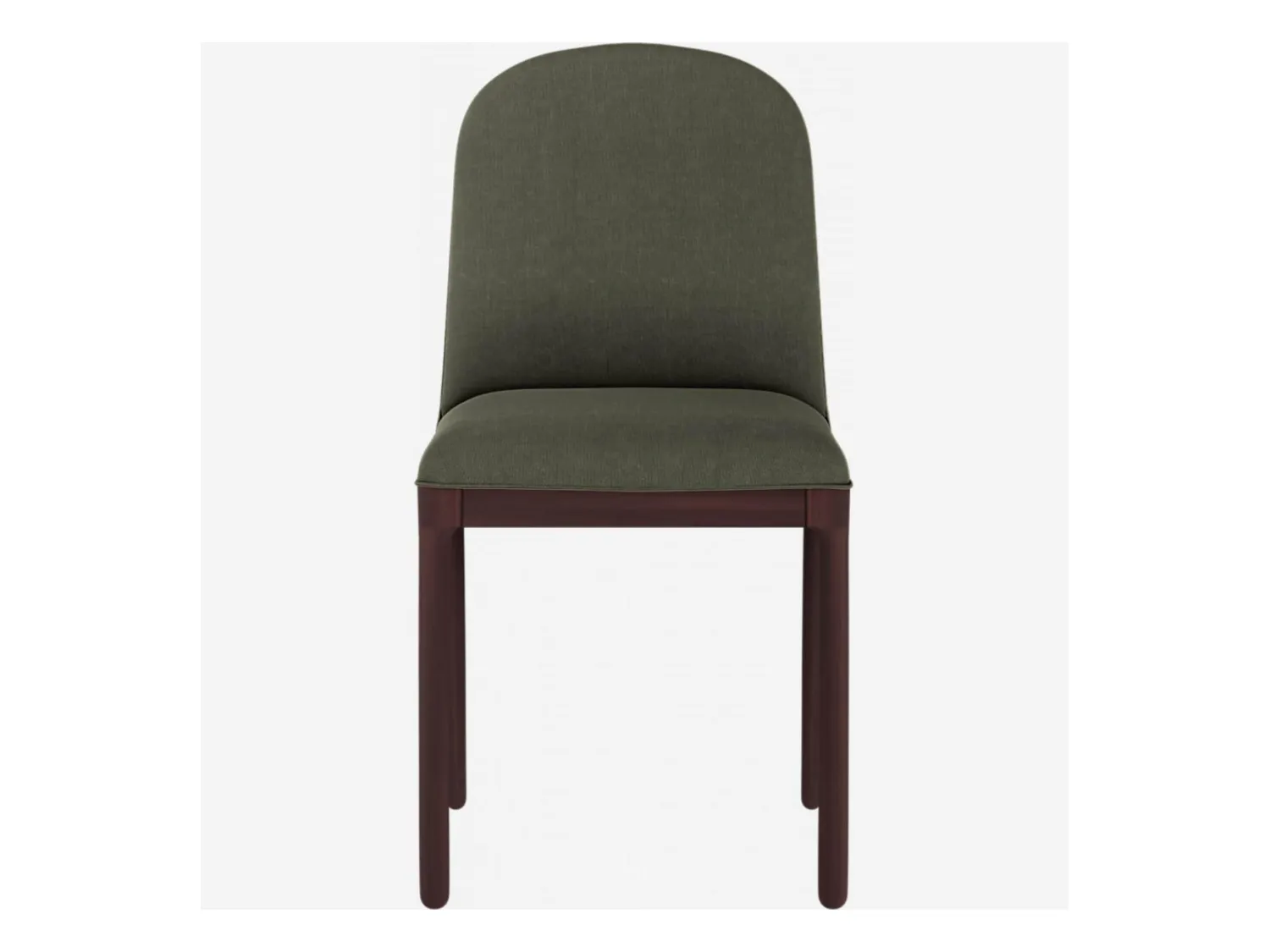 Habitat - Chaise en tissu et pieds en noyer - Taupe (Lot de 2) - Bet