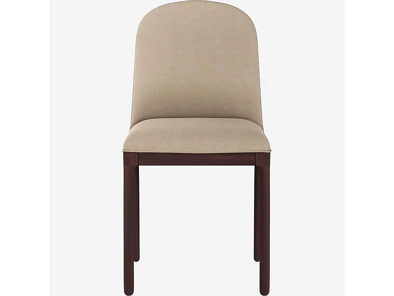 Habitat - Chaise en tissu et pieds en noyer - Grege (Lot de 2) - Bet