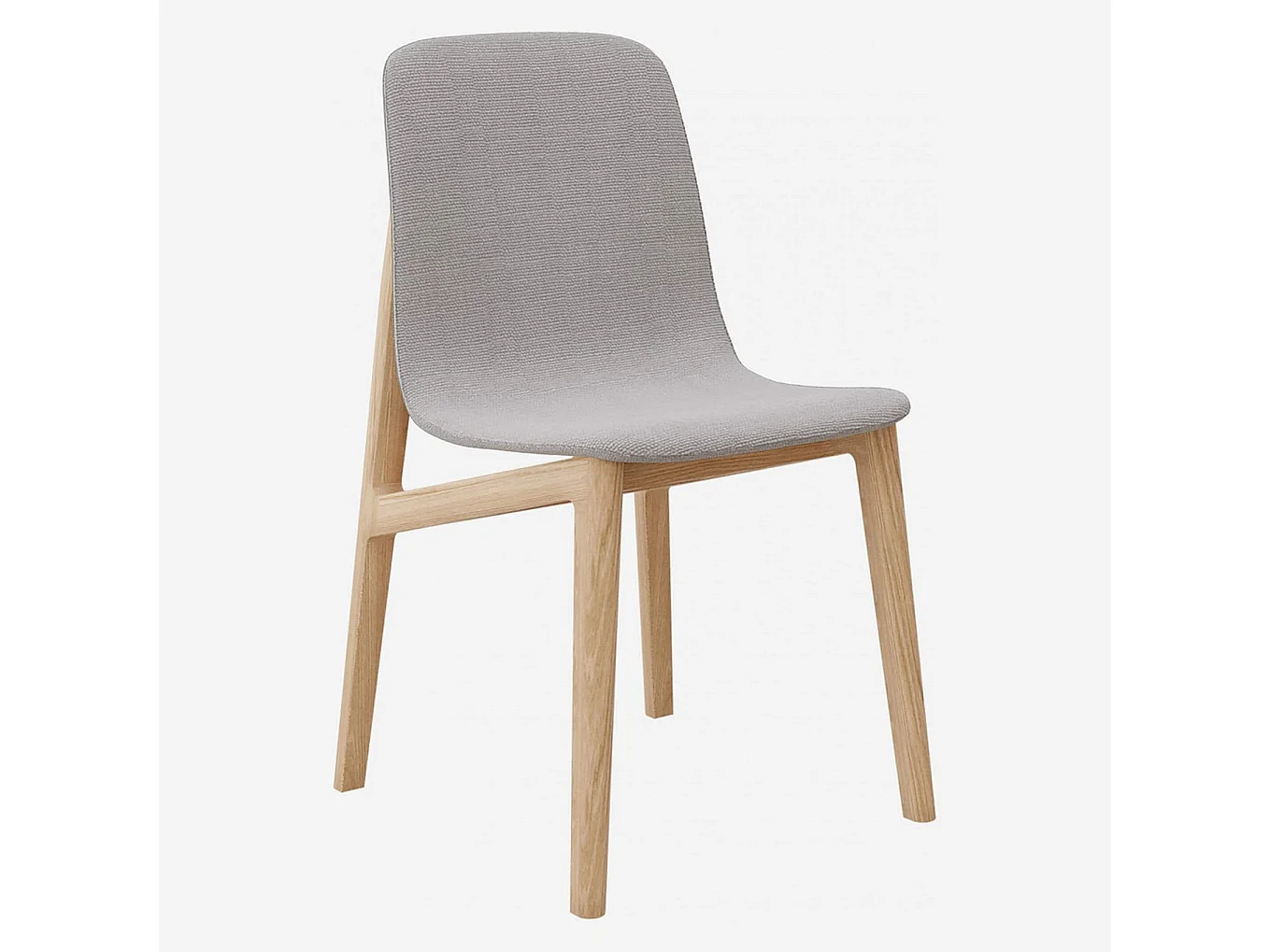 Habitat - Chaise en frêne et tissu - Gris - Design by Noé Duchaufour (Lot de 2) - My mia