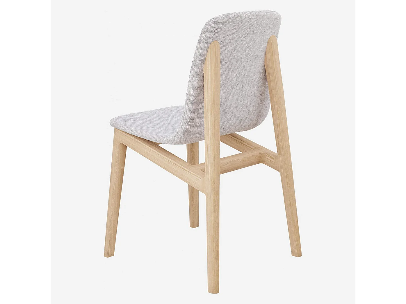 Habitat - Chaise en frêne et tissu - Gris - Design by Noé Duchaufour (Lot de 2) - My mia