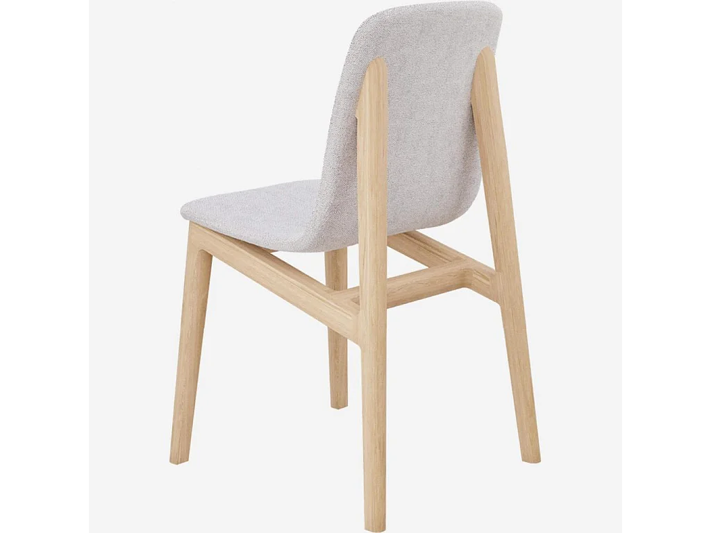 Habitat - Chaise en frêne et tissu - Gris - Design by Noé Duchaufour (Lot de 2) - My mia