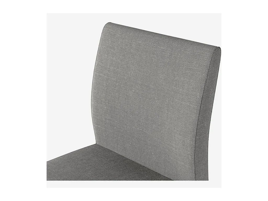Habitat - Chaise en tissu et pieds en frêne - Gris (Lot de 2) - Eleonora