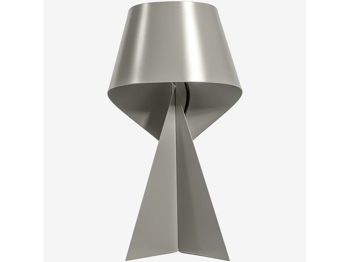 Habitat - Édition limitée - Lampe de table en métal - 35 cm - Gris Minéral - Design by Claire Norcross - Ribbon