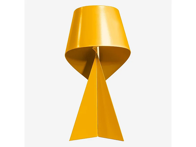 Habitat - Édition limitée - Lampe de table en métal - 35 cm - Jaune Soleil - Design by Claire Norcross - Ribbon