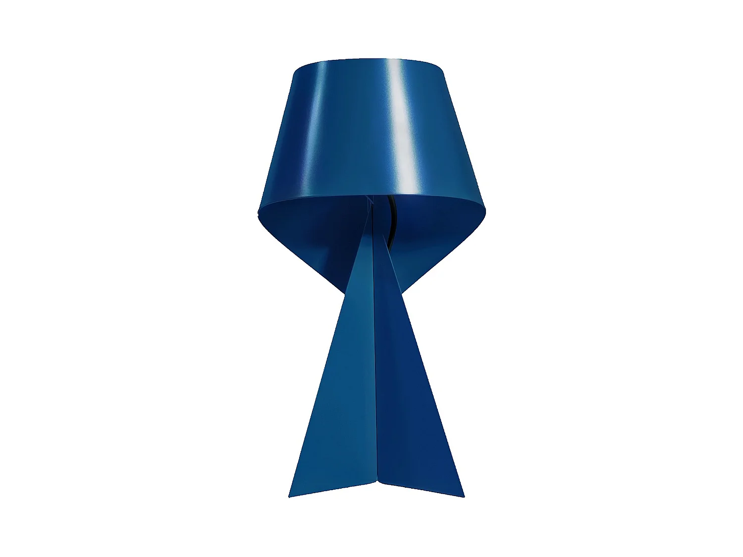 Habitat - Édition limitée - Lampe de table en métal - 35 cm - Bleu Pacifique - Design by Claire Norcross - Ribbon