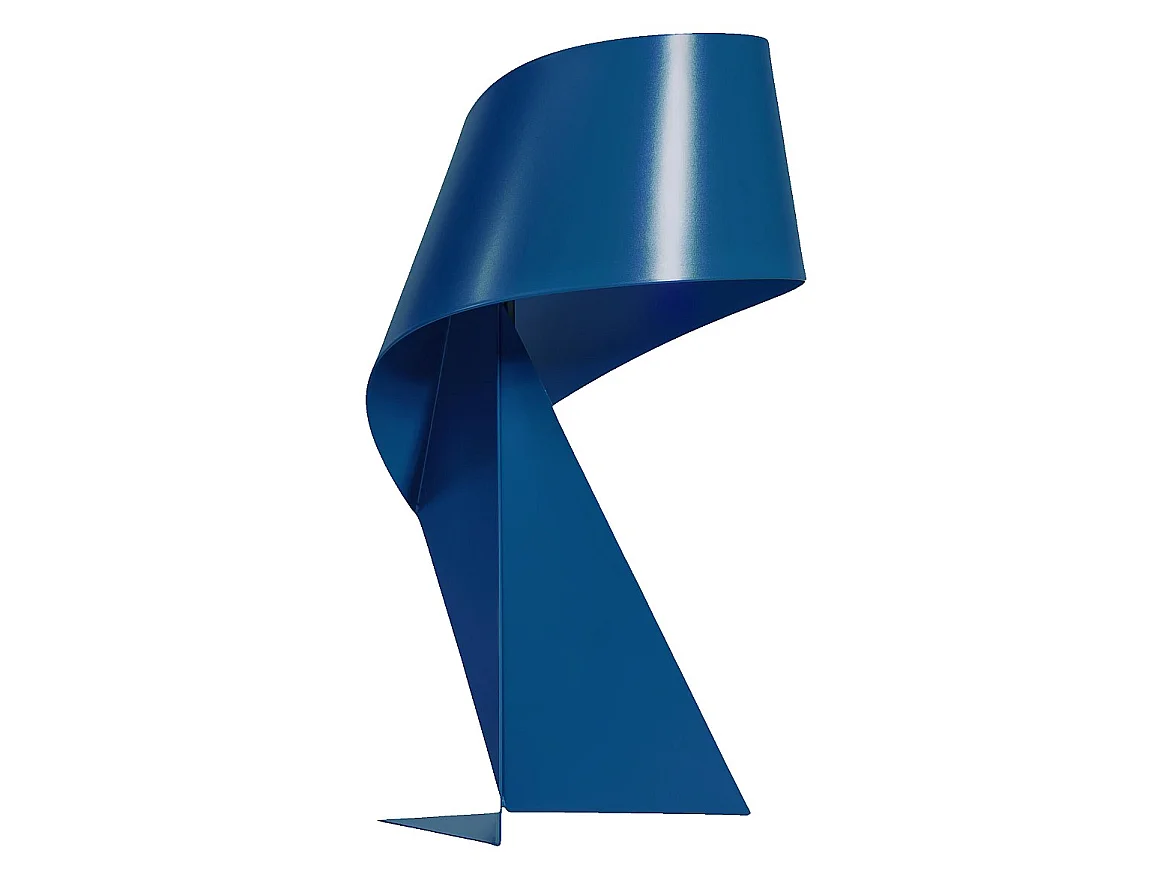 Habitat - Édition limitée - Lampe de table en métal - 35 cm - Bleu Pacifique - Design by Claire Norcross - Ribbon