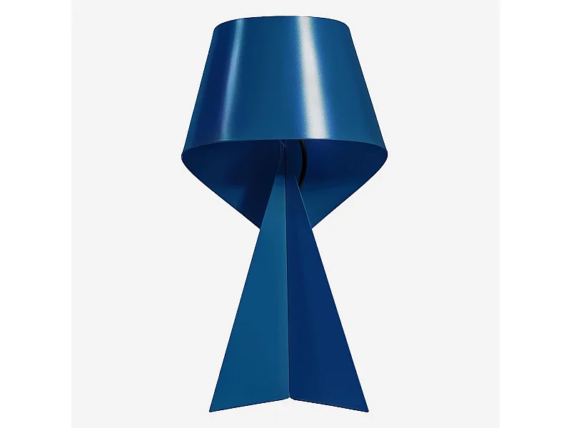 Habitat - Édition limitée - Lampe de table en métal - 35 cm - Bleu Pacifique - Design by Claire Norcross - Ribbon