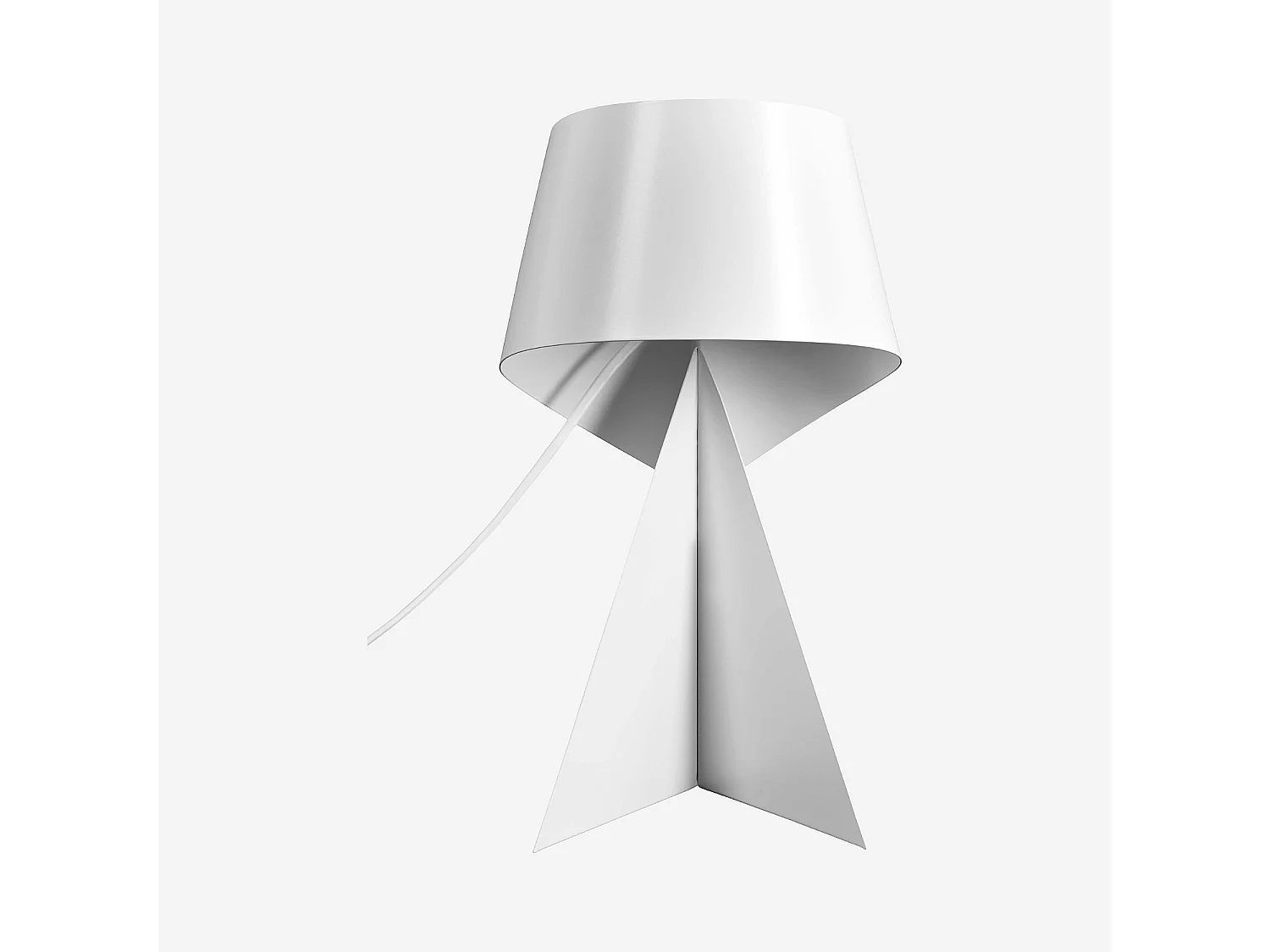 Habitat - Lampe de table en métal - 50 cm - Blanc - Design by Claire Norcross - Ribbon