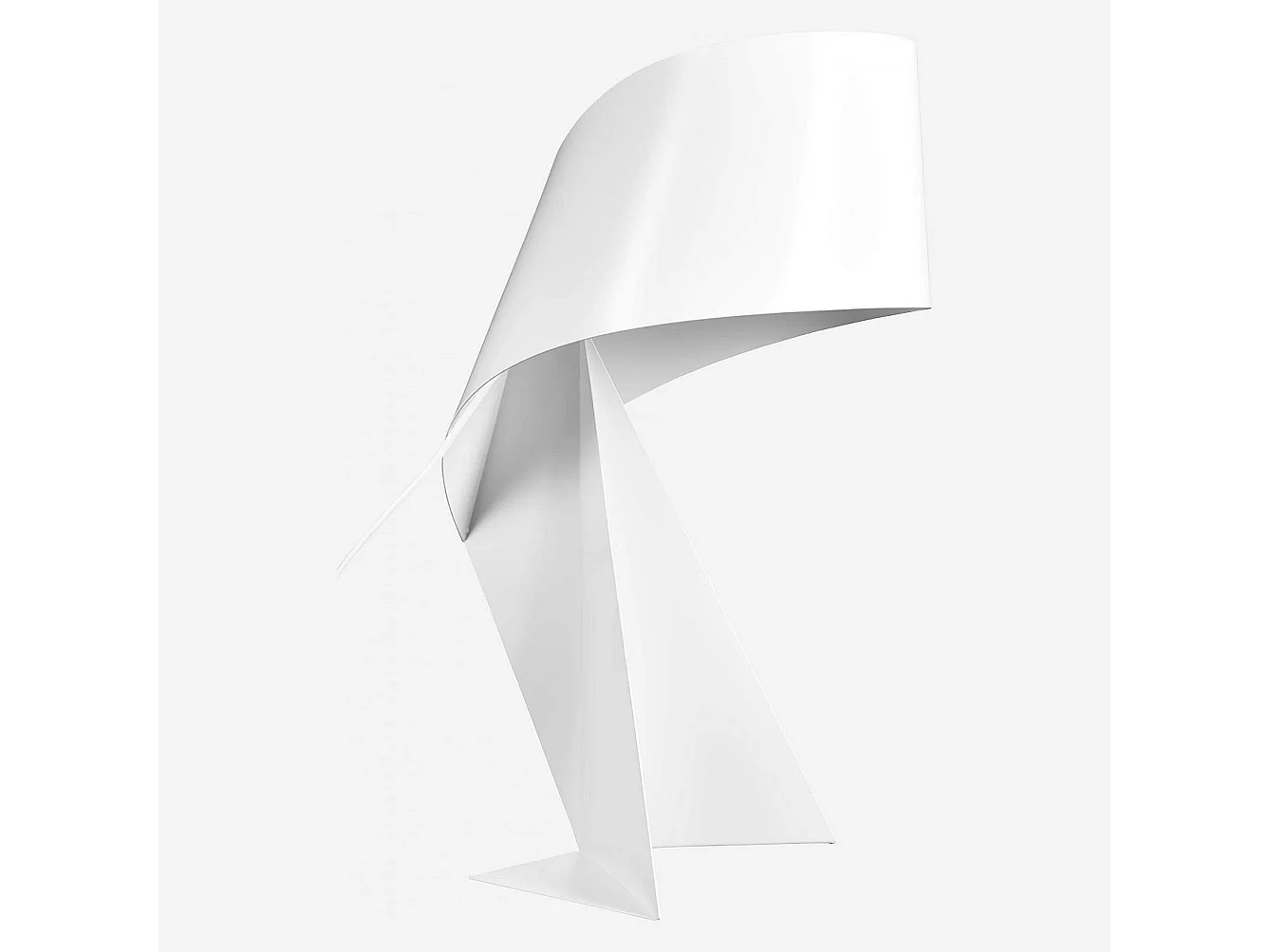 Habitat - Lampe de table en métal - 50 cm - Blanc - Design by Claire Norcross - Ribbon