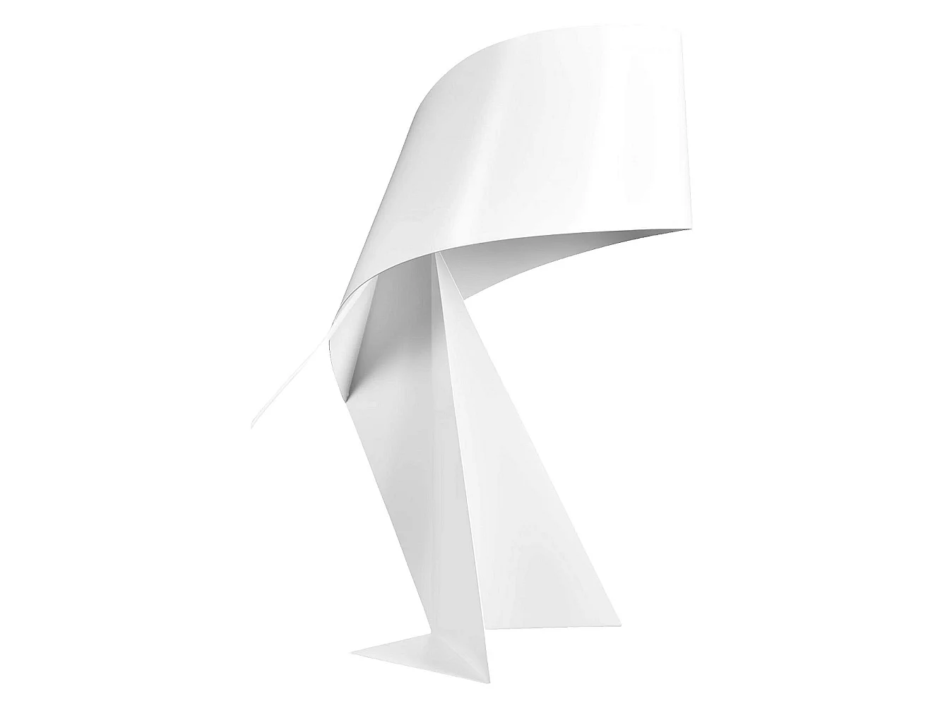 Habitat - Lampe de table en métal - 50 cm - Blanc - Design by Claire Norcross - Ribbon