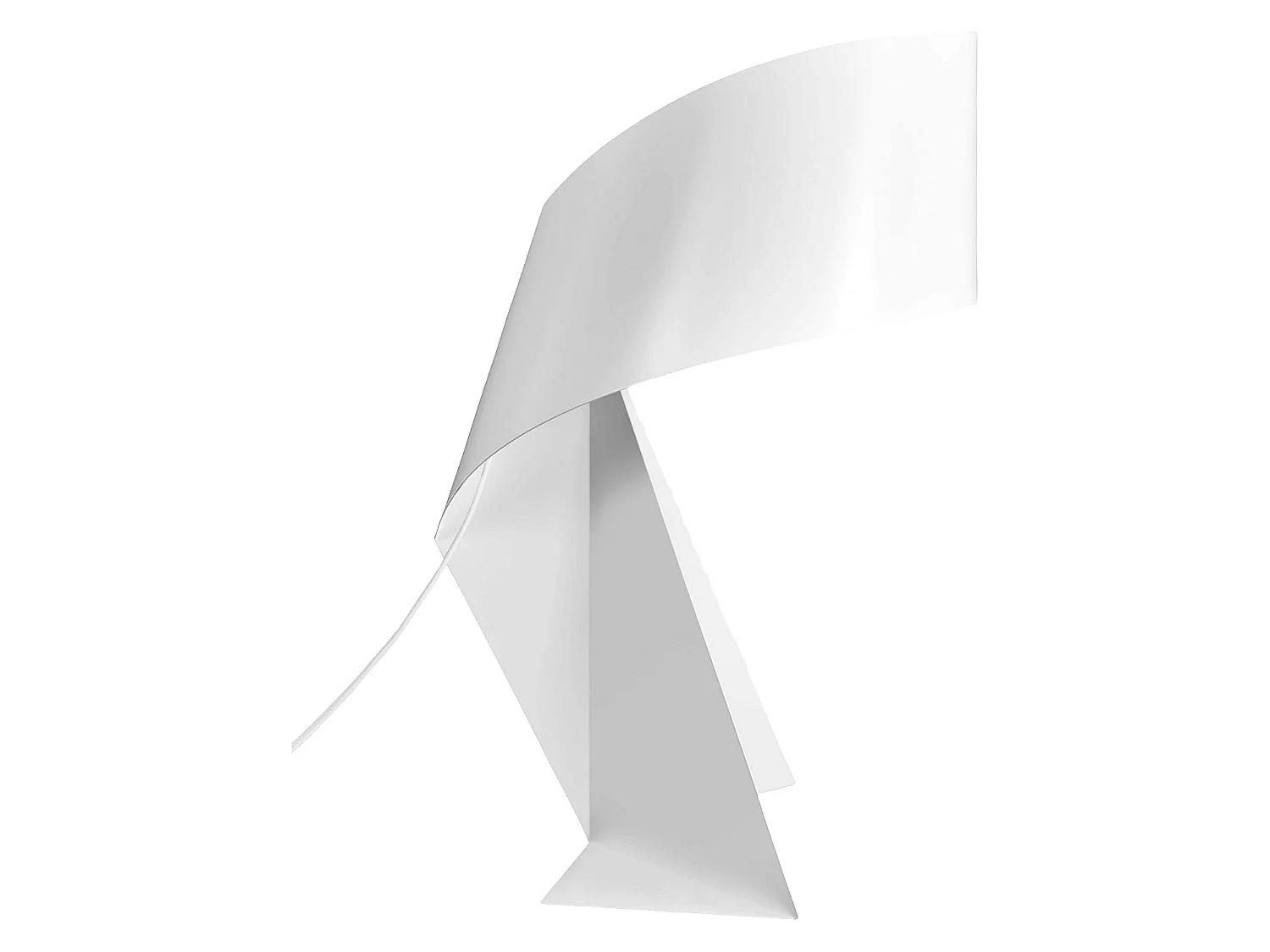 Habitat - Lampe de table en métal - 50 cm - Blanc - Design by Claire Norcross - Ribbon