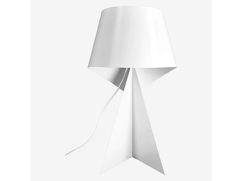 Habitat - Lampe de table en métal - 50 cm - Blanc - Design by Claire Norcross - Ribbon