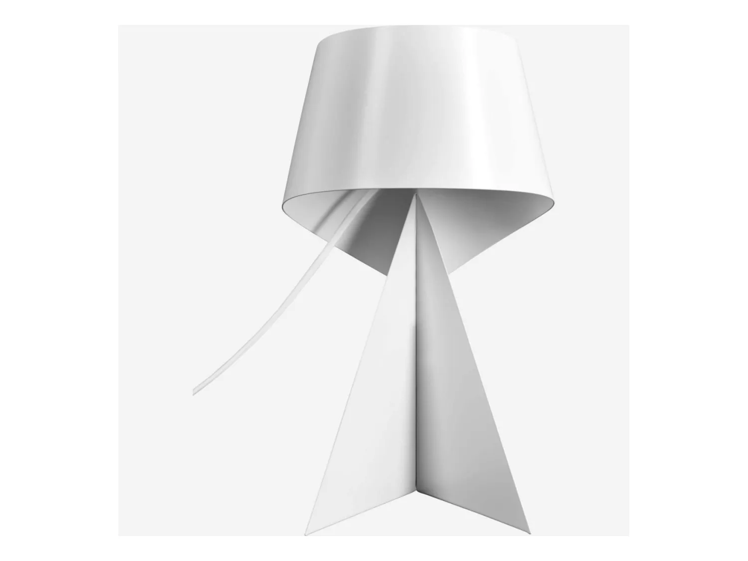Habitat - Lampe de table en métal - Blanc - 35 cm - Design by Claire Norcross - Ribbon