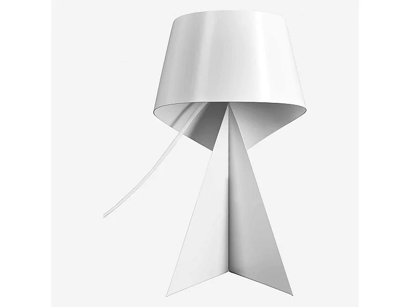 Habitat - Lampe de table en métal - 35 cm - Blanc - Design by Claire Norcross - Ribbon