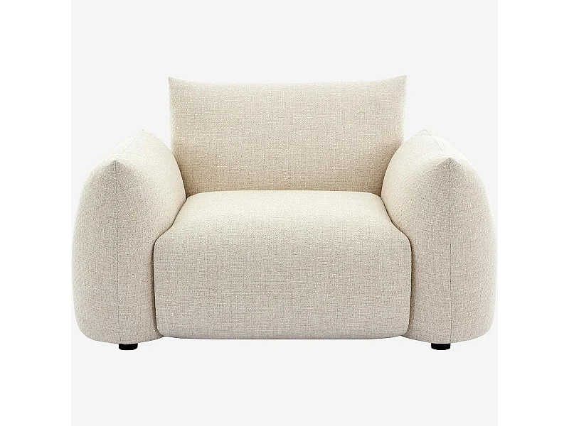 Habitat - Fauteuil de jardin en tissu imperméable - Crème - Icapui