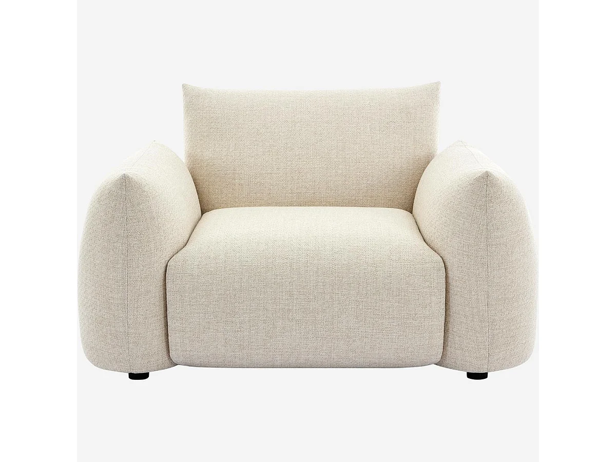 Habitat - Fauteuil de jardin en tissu imperméable - Crème - Icapui