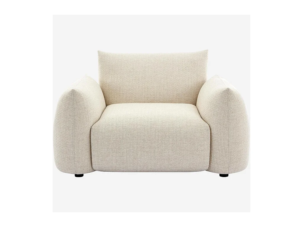 Habitat - Fauteuil de jardin en tissu imperméable - Crème - Icapui