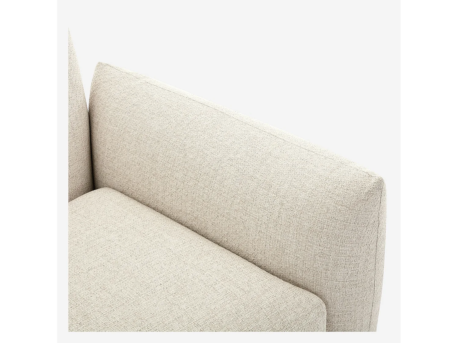 Fauteuil de jardin en tissu déperlant - Crème