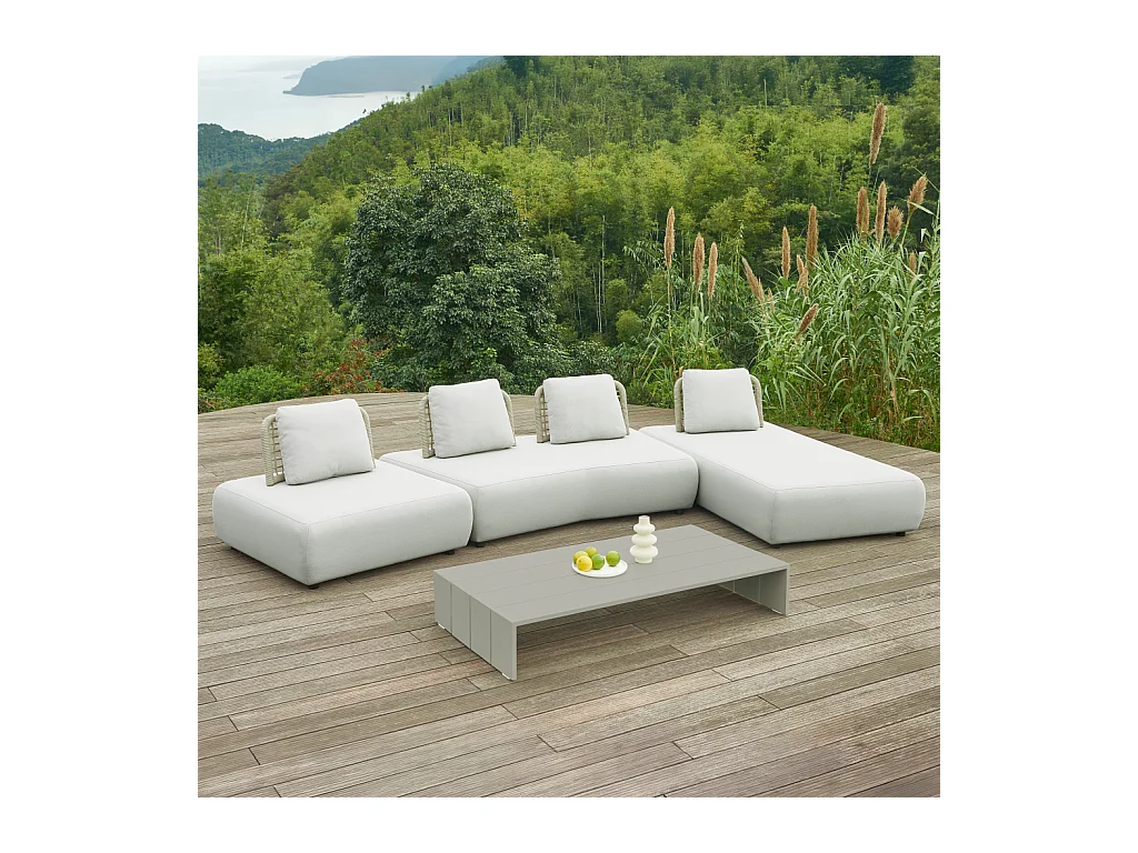 Habitat - Fauteuil de jardin en tissu imperméable - Beige muscade - Maraba