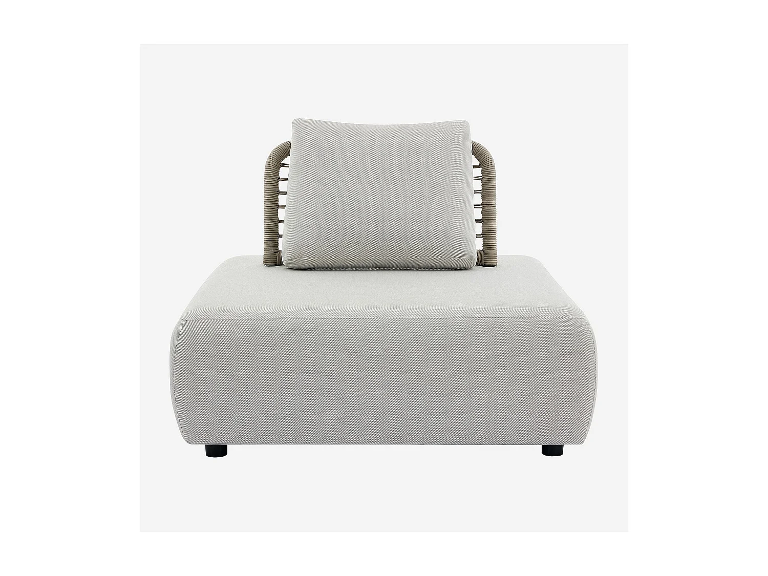Habitat - Fauteuil de jardin en tissu déperlant - Beige muscade - Maraba