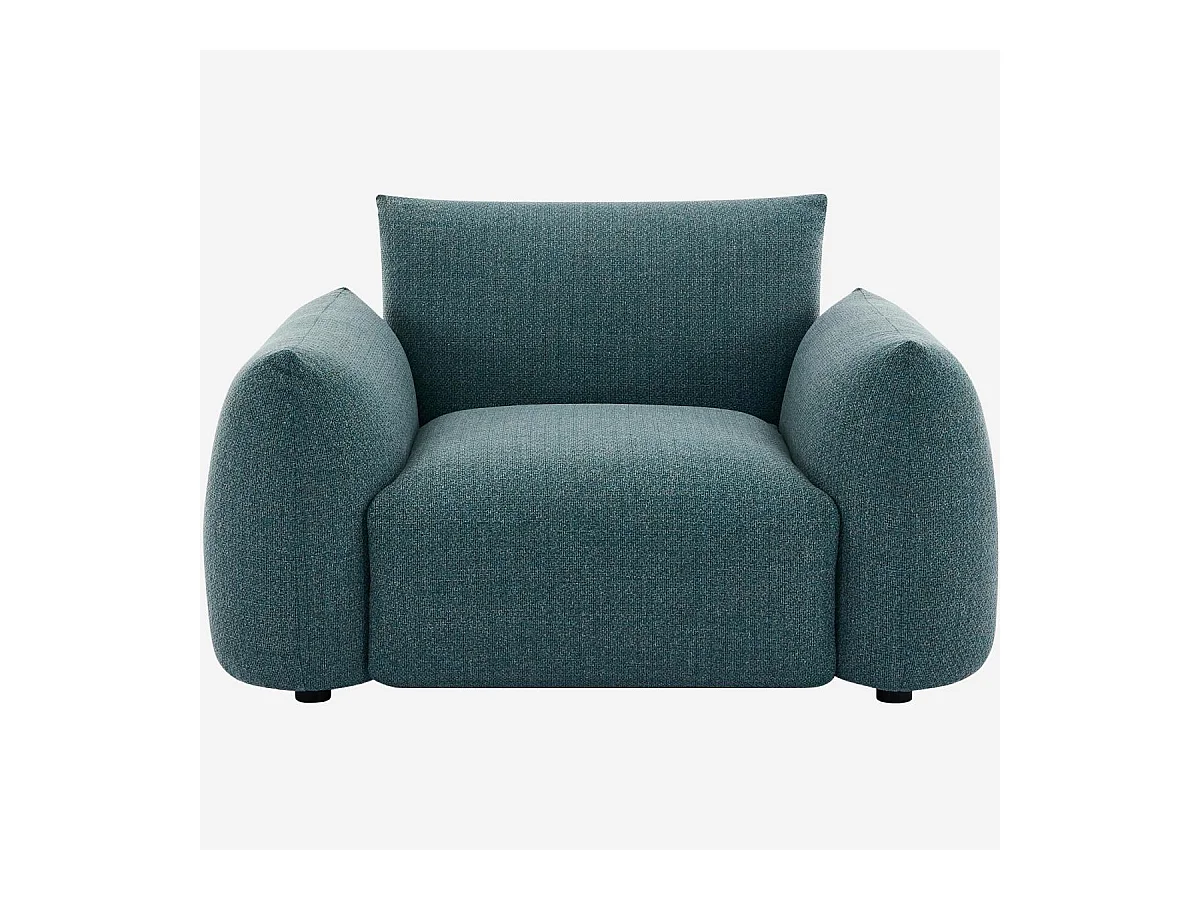 Habitat - Fauteuil de jardin en tissu imperméable - Bleu canard - Icapui