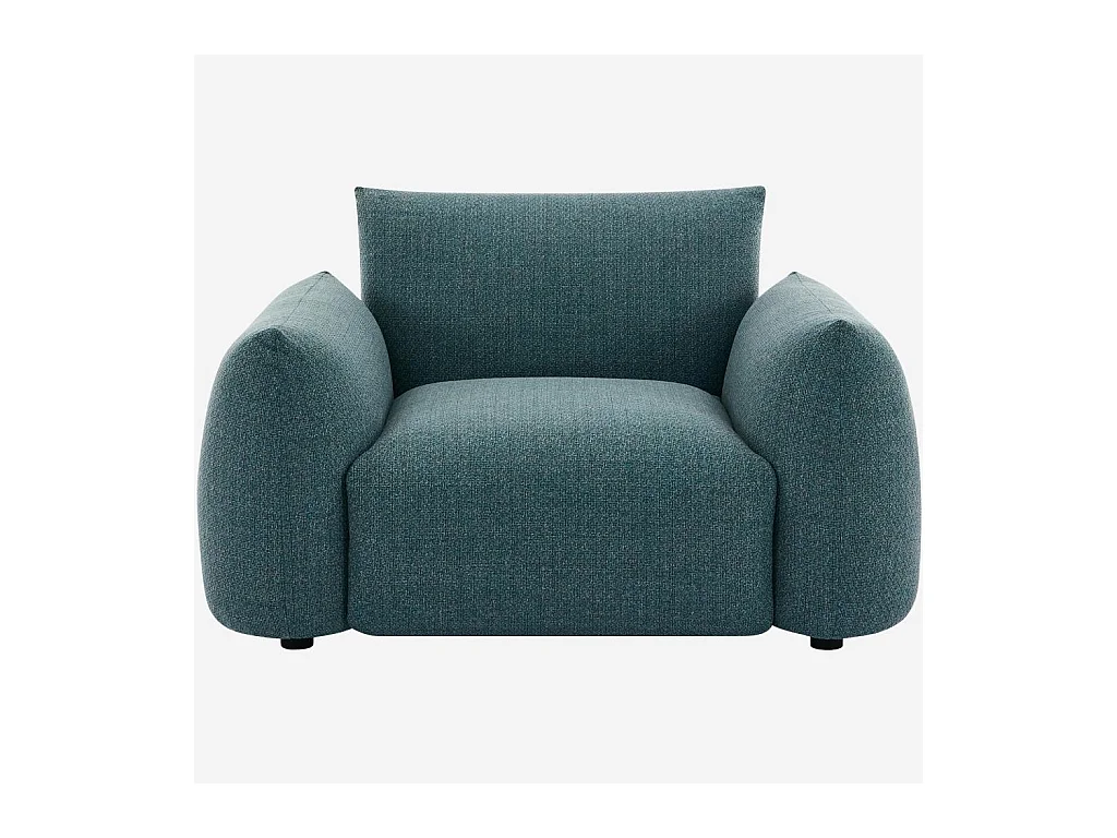 Habitat - Fauteuil de jardin en tissu imperméable - Bleu canard - Icapui