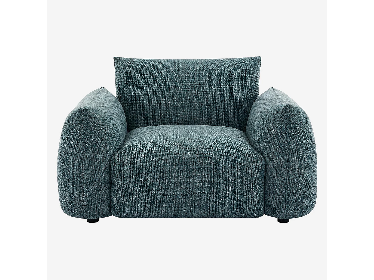 Habitat - Fauteuil de jardin en tissu imperméable - Bleu canard - Icapui