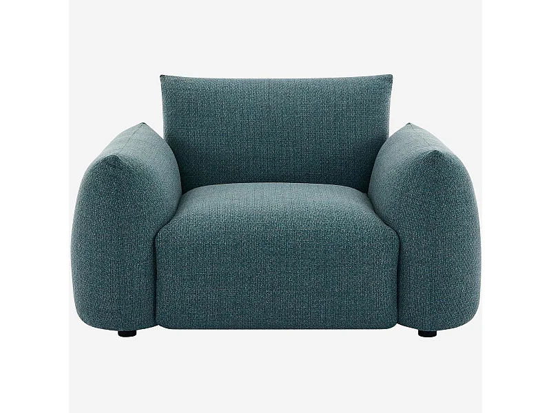 Habitat - Fauteuil de jardin en tissu imperméable - Bleu canard - Icapui