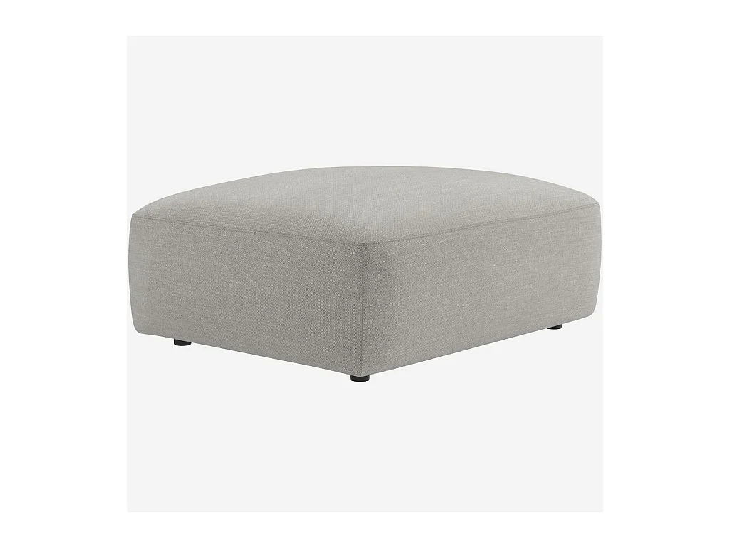 Habitat - Canapé d'angle modulable en tissu - Gris perle - Cremi