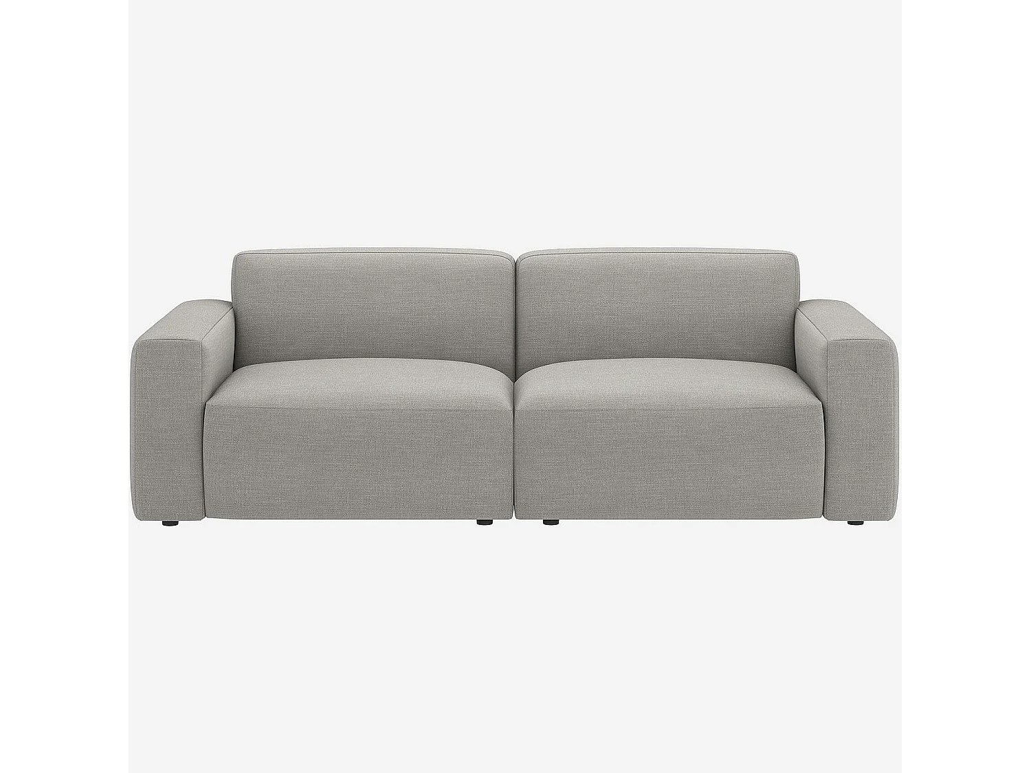 Habitat - Canapé d'angle modulable en tissu - Gris perle - Cremi