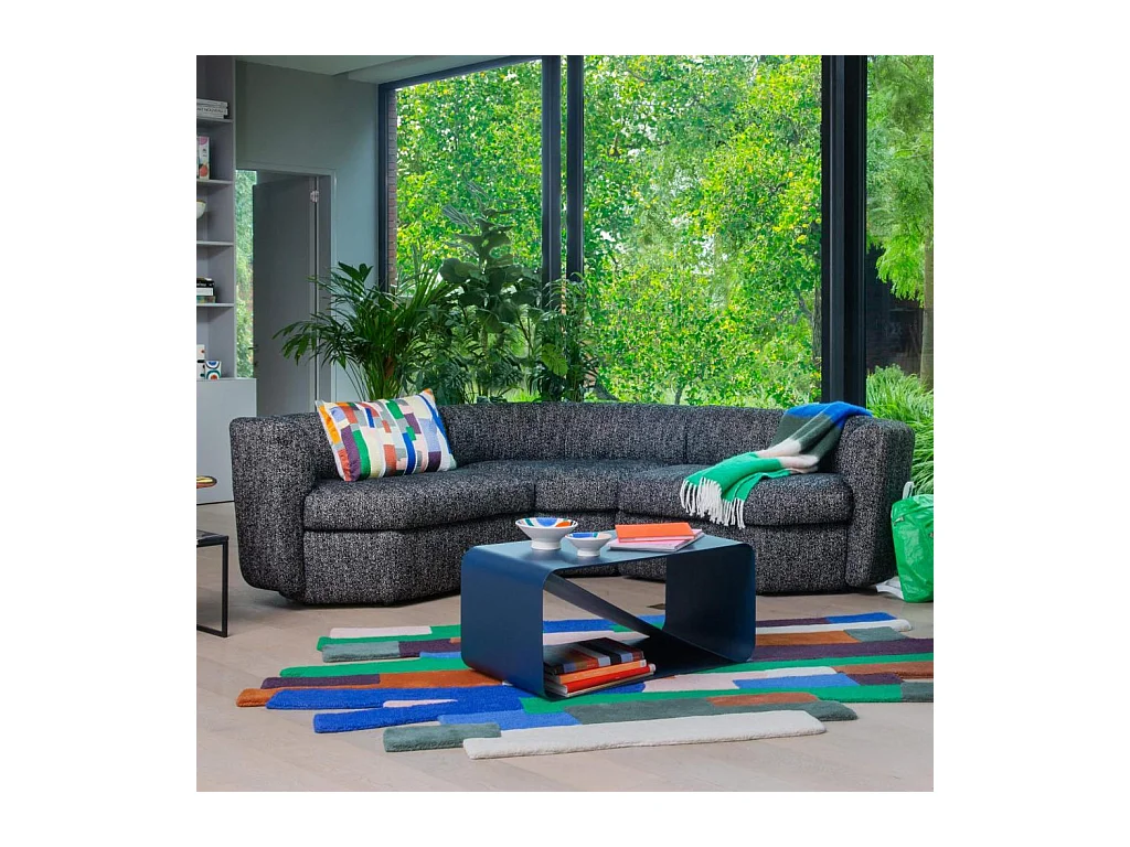 Habitat - Canapé modulable 2 places en tissu - Noir obsidienne - Umberto