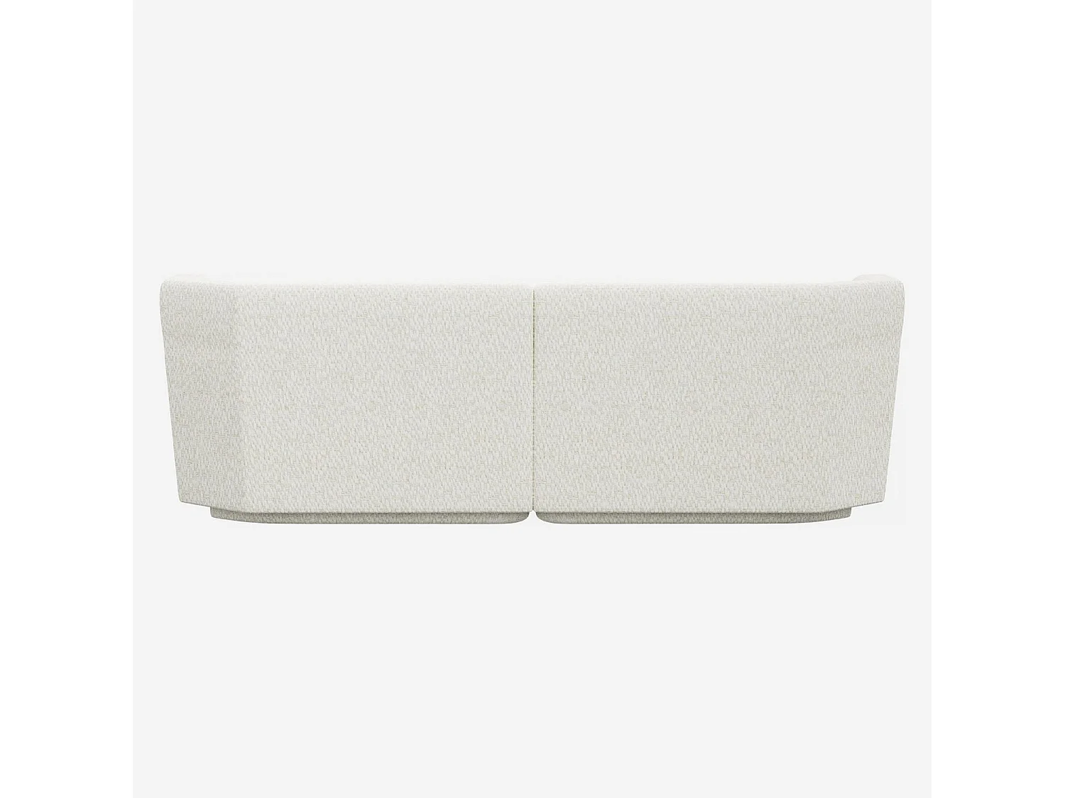 Habitat - Canapé modulable 2 places en tissu - Blanc albâtre - Umberto