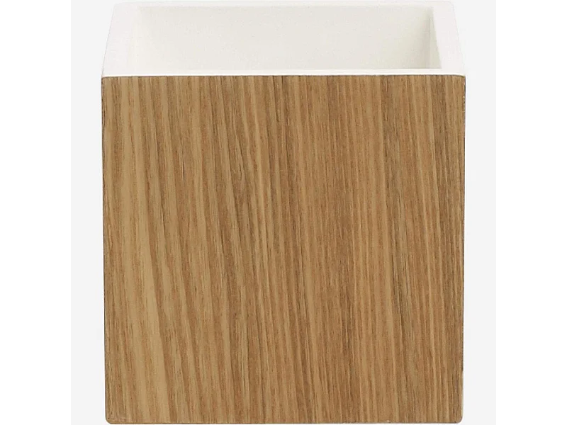 Habitat - Pot à crayons en bois avec intérieur laqué blanc - Array