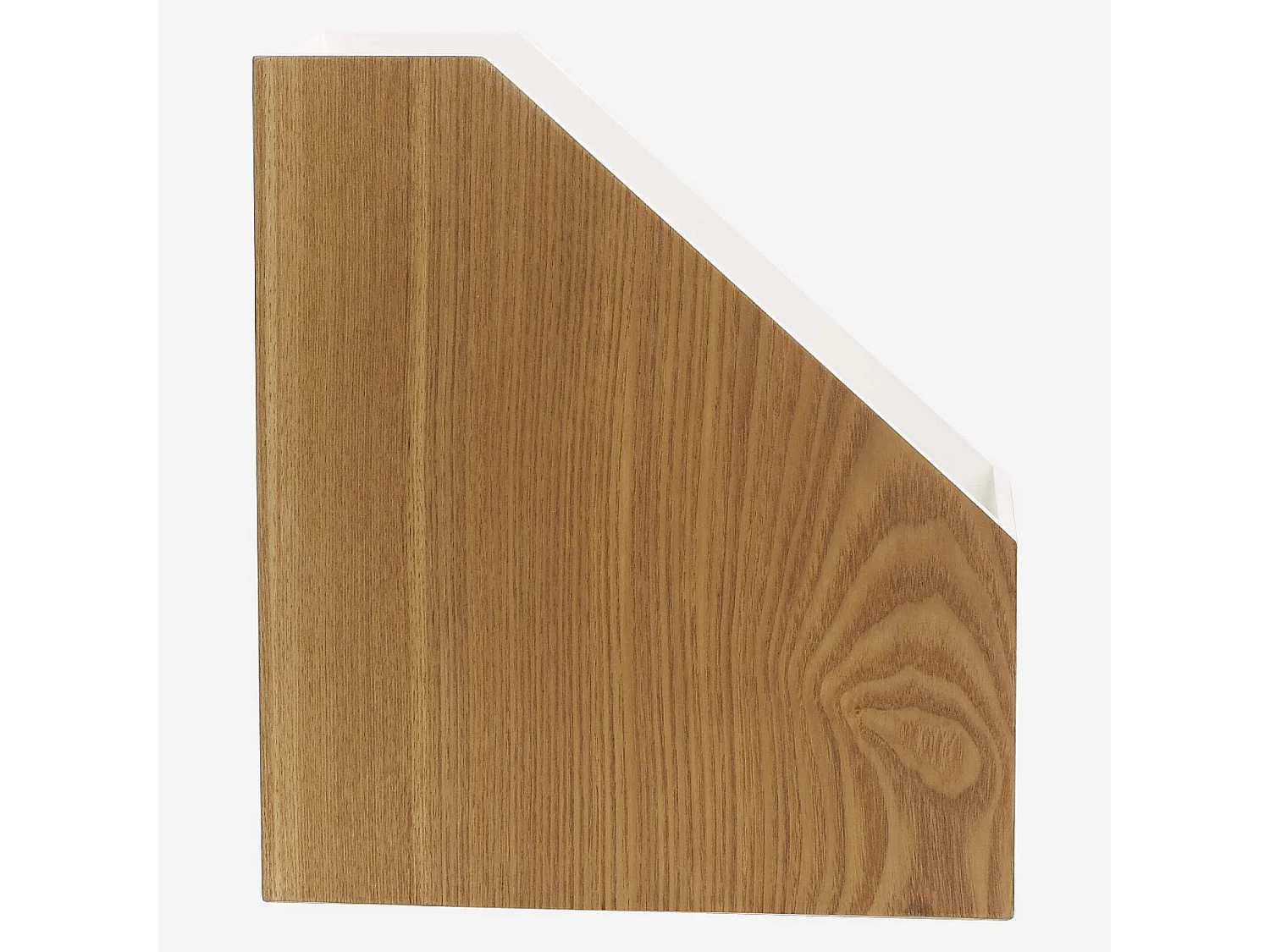 Habitat - Range-revues en bois avec intérieur laqué blanc - Array