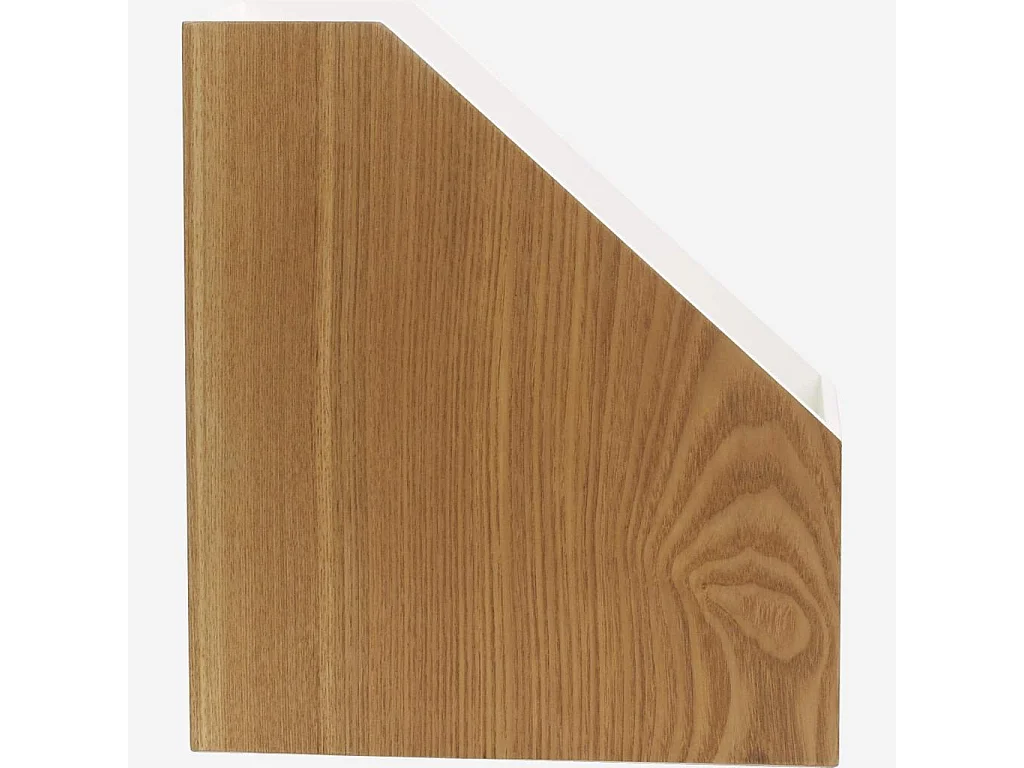 Habitat - Range-revues en bois avec intérieur laqué blanc - Array