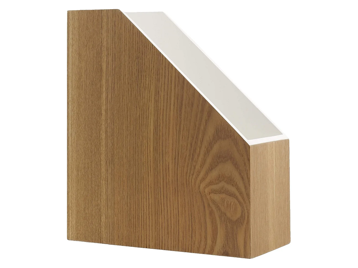 Habitat - Range-revues en bois avec intérieur laqué blanc - Array