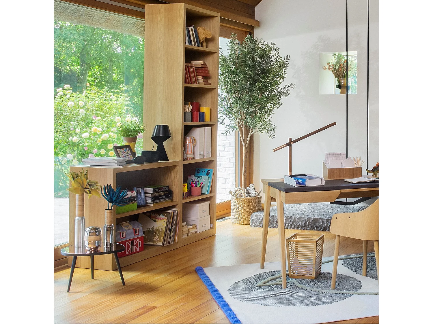 Habitat - Petite bibliothèque en chêne - Naturel - Design by Hélèna Pille - Camus