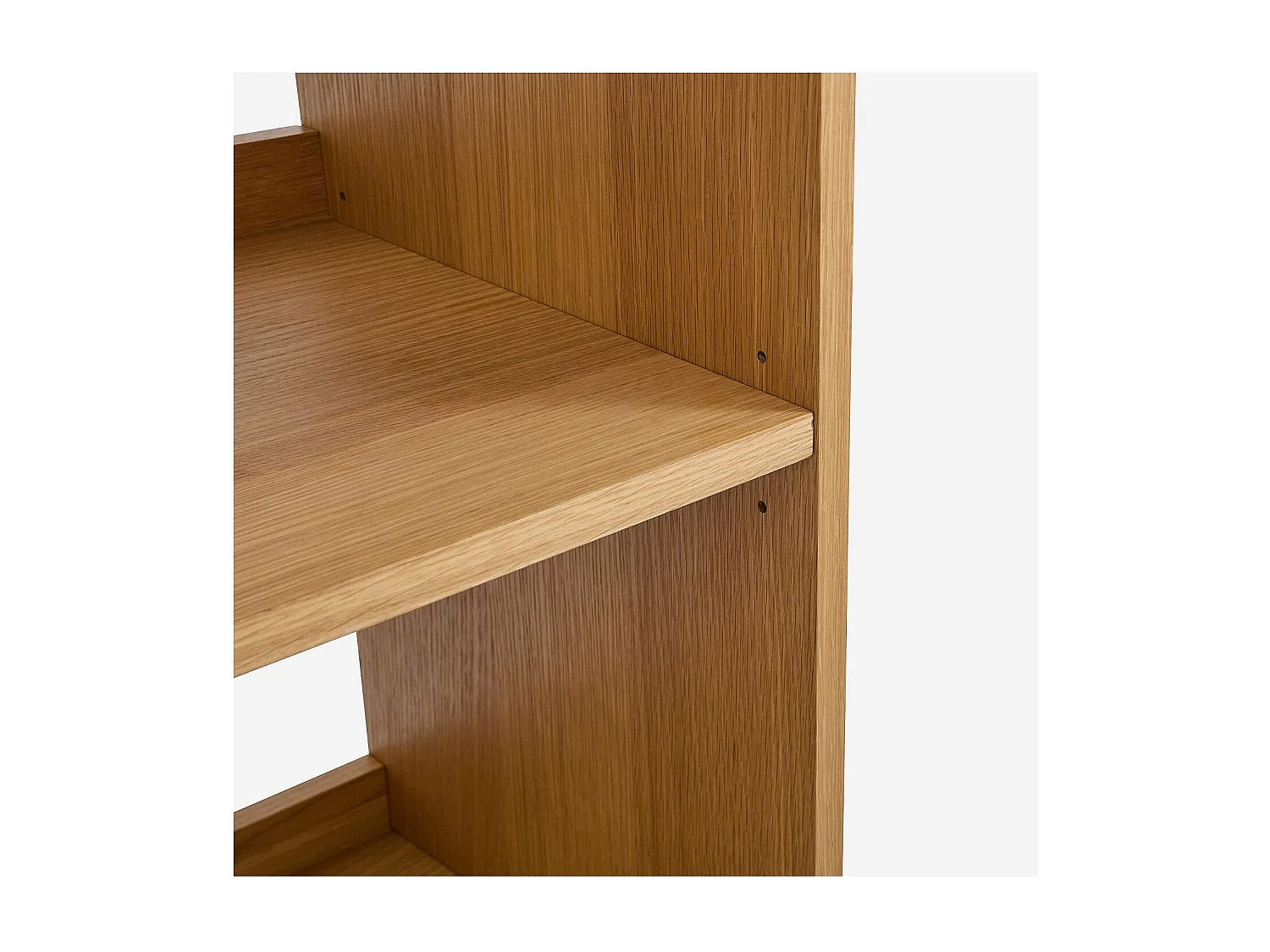 Habitat - Bibliothèque en chêne - 4 étagères - Naturel - Kuda