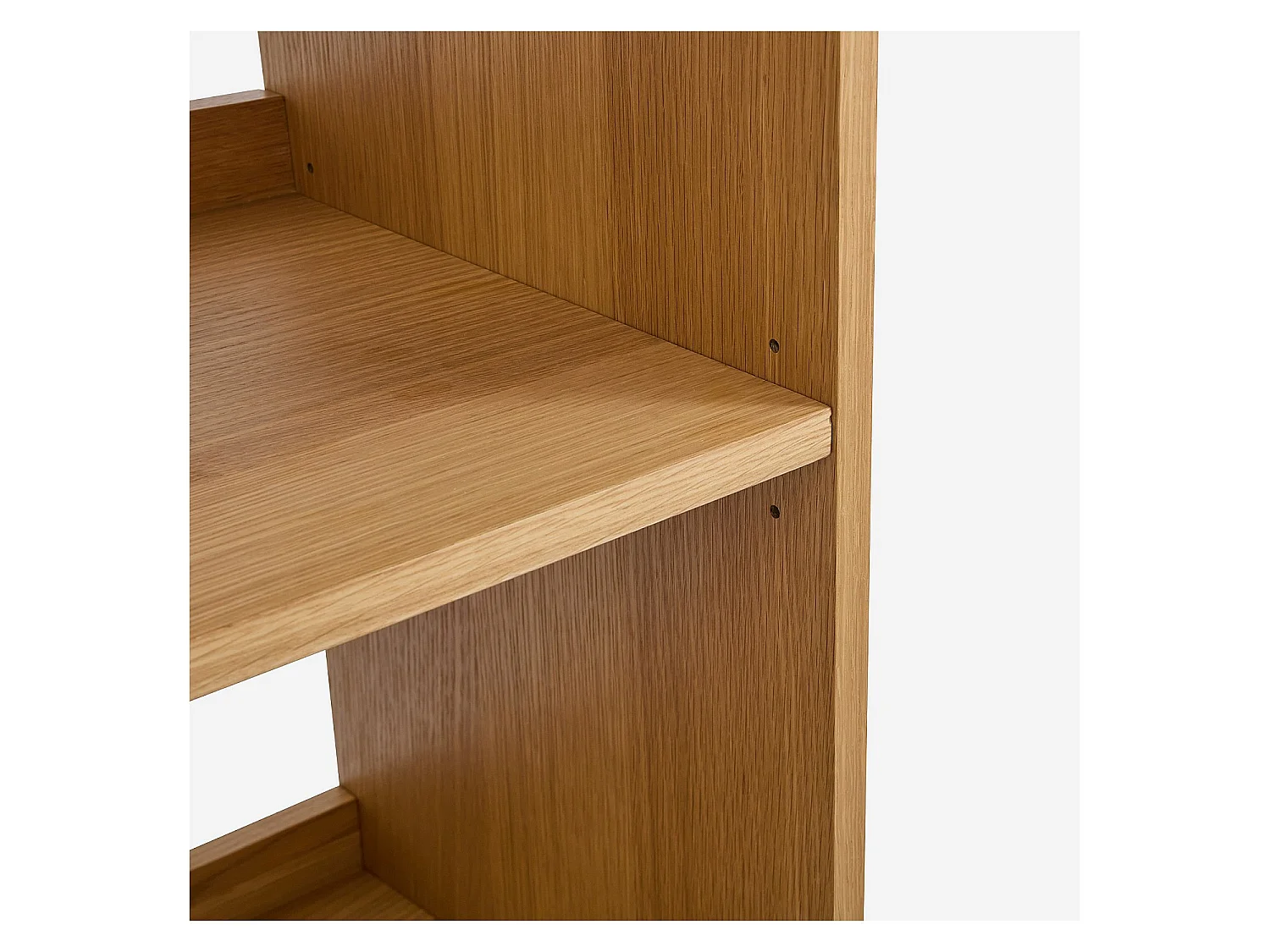 Habitat - Bibliothèque en chêne - 4 étagères - Naturel - Kuda