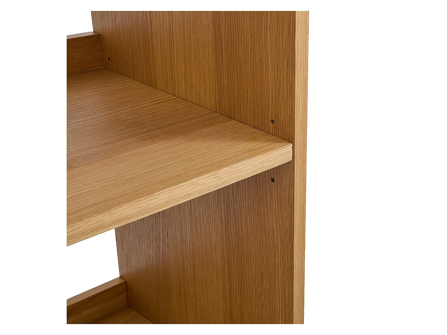 Habitat - Bibliothèque en chêne - 4 étagères - Naturel - Kuda