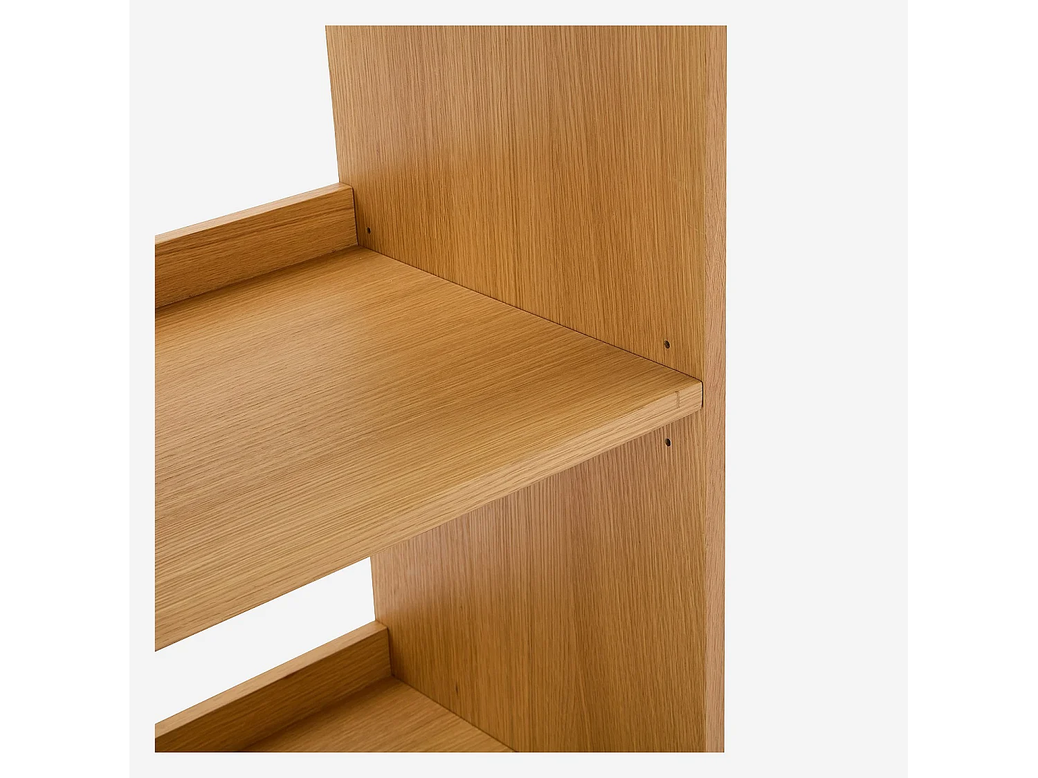 Habitat - Bibliothèque en chêne - 5 étagères - Naturel - Kuda