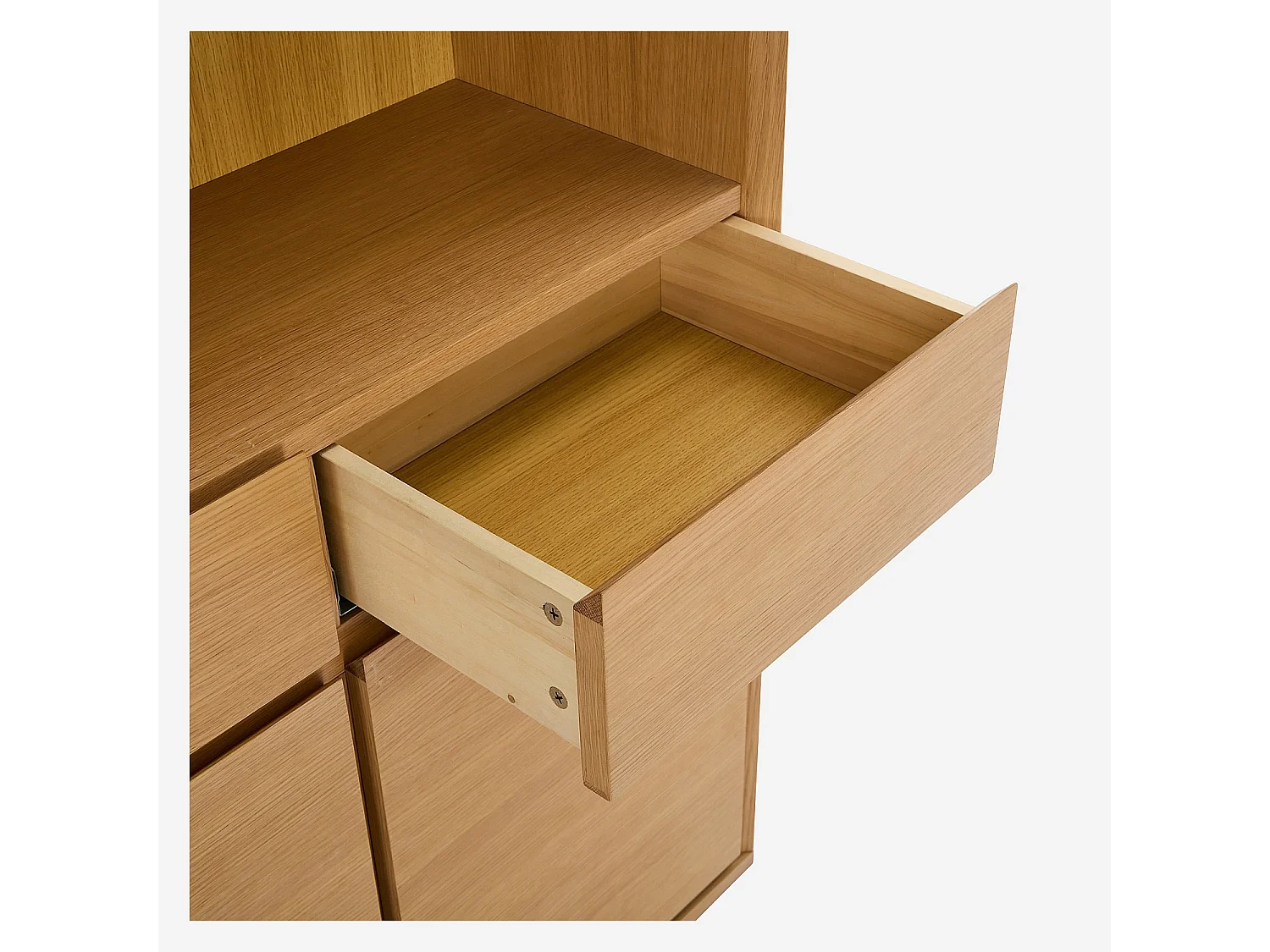 Habitat - Bibliothèque en chêne - Naturel - Hazo