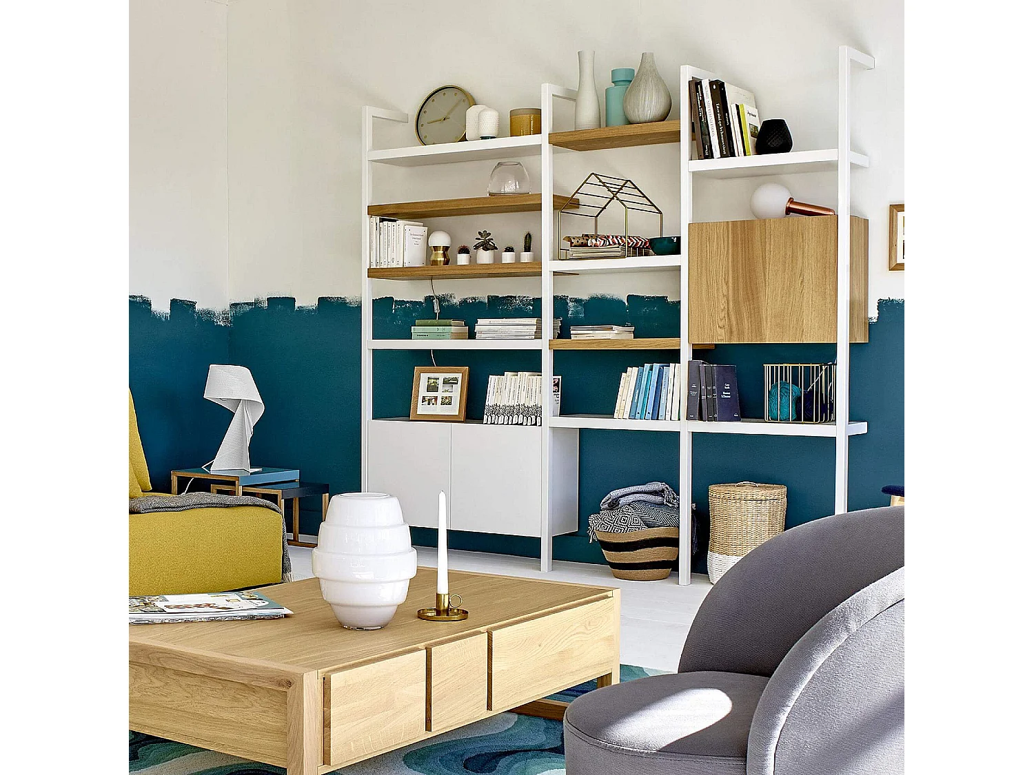 Habitat - Caisson pour rangement modulaire – 60 cm - Blanc - Design by Terence Woodgate - Influence